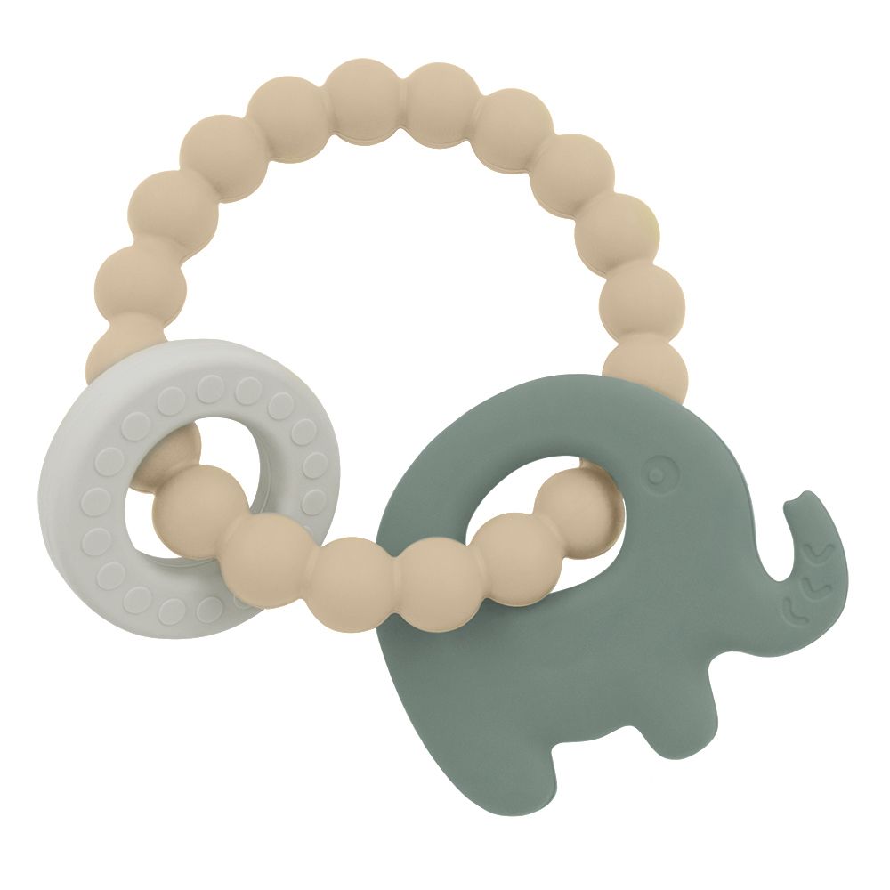 Living Textiles Playground Silicone Elephant Teether