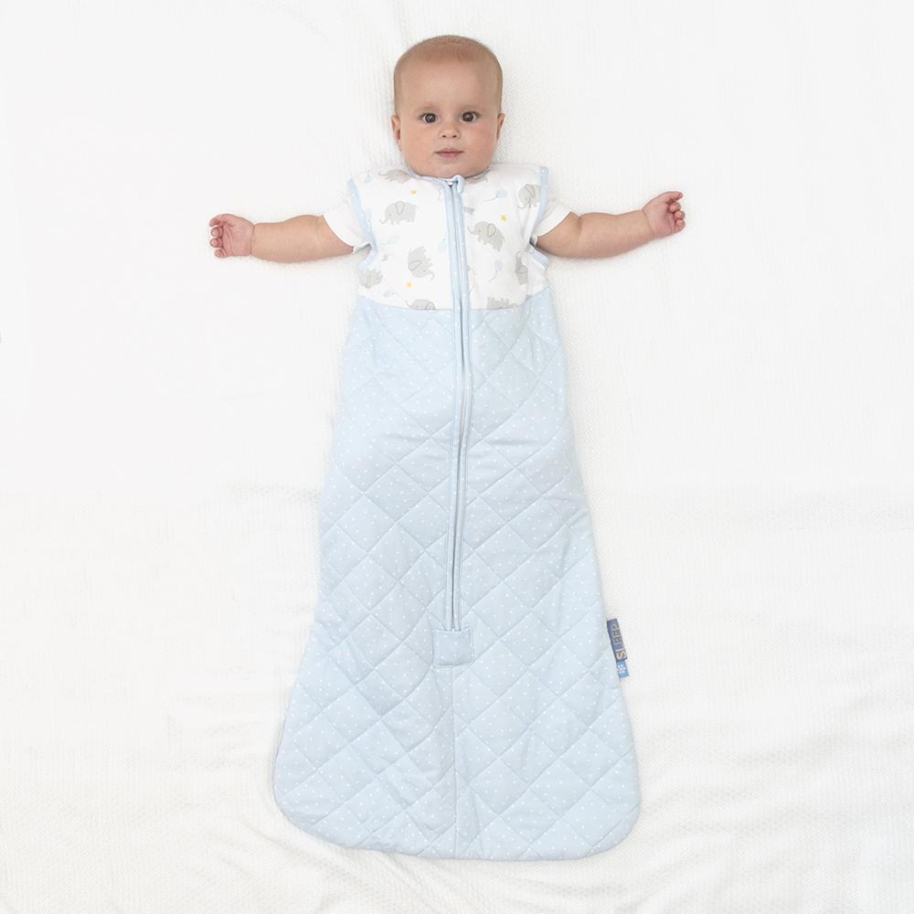 Living Textiles Smart Sleep Quilted Sleeping Bag 2.5TOG Mason Elephant - Clearance