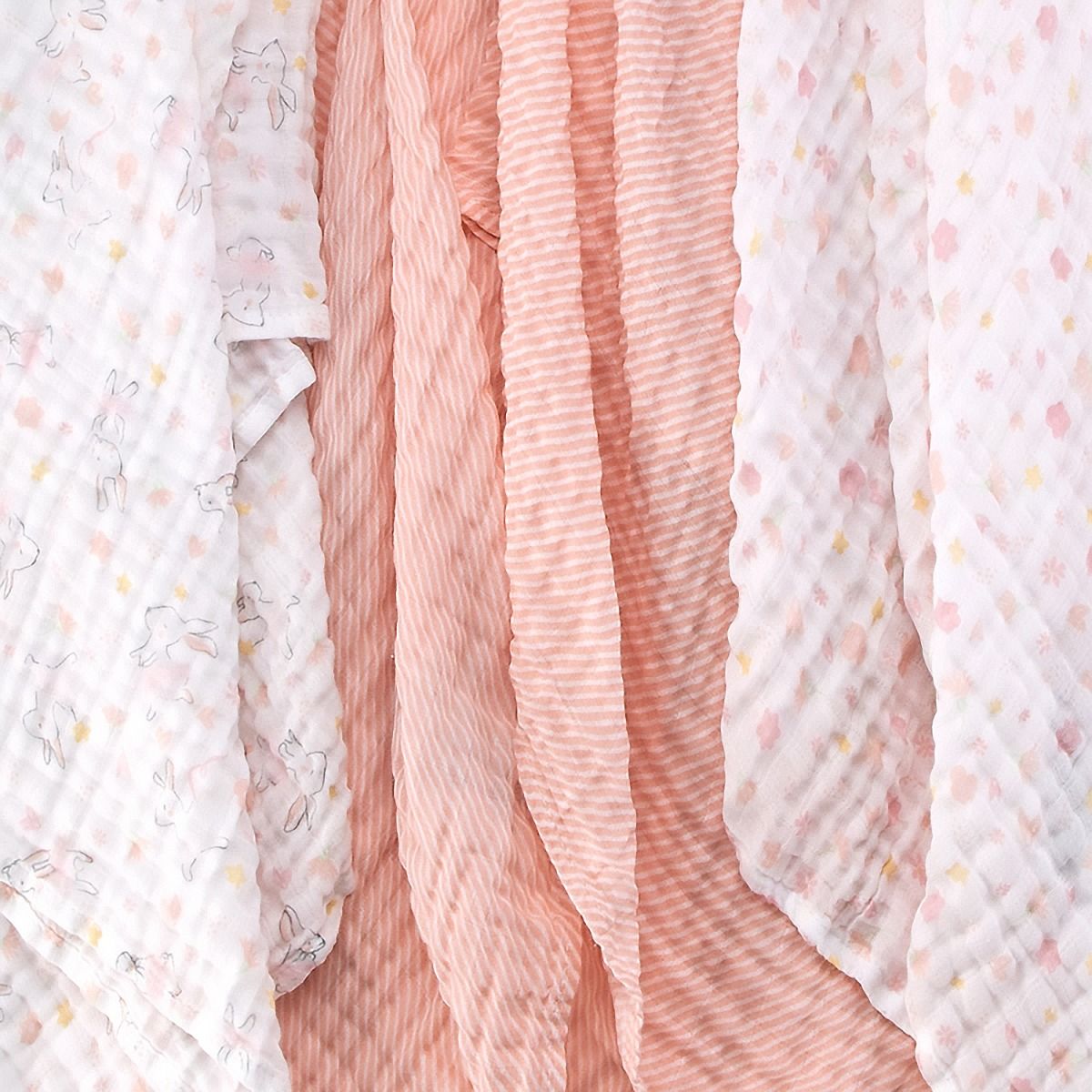 Little Linen Muslin Baby Wrap 3pk