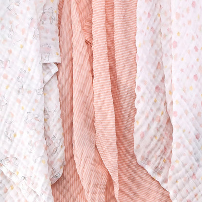 Little Linen Muslin Baby Wrap 3pk