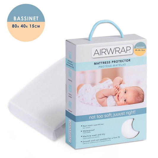 Airwrap Bassinet Mattress Protector 80 x 40 x 15cm