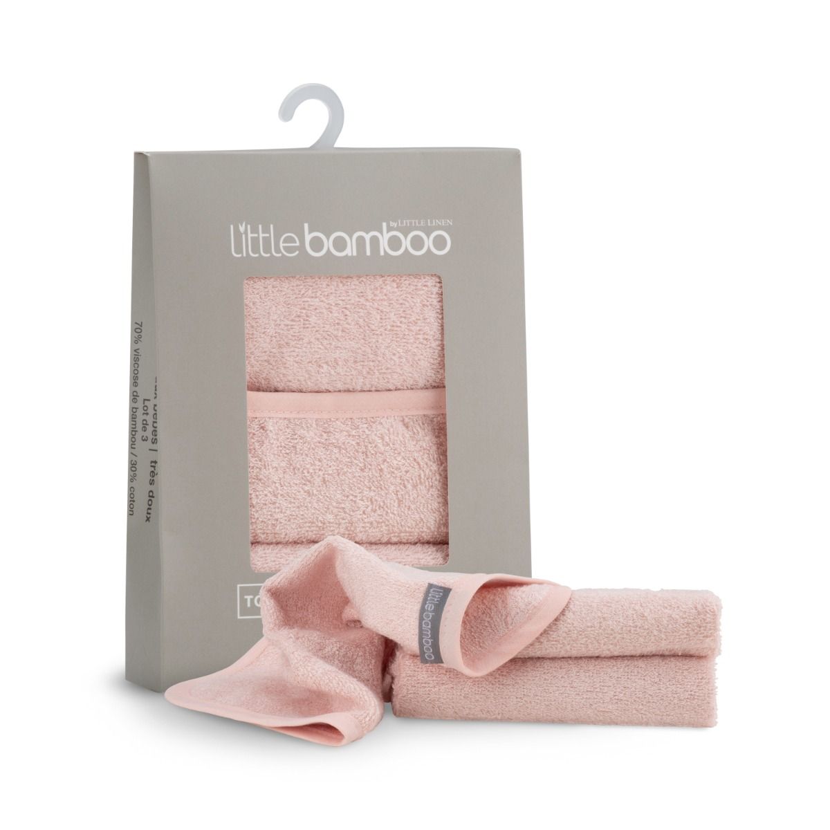 Little Bamboo Towelling Washers 3pk
