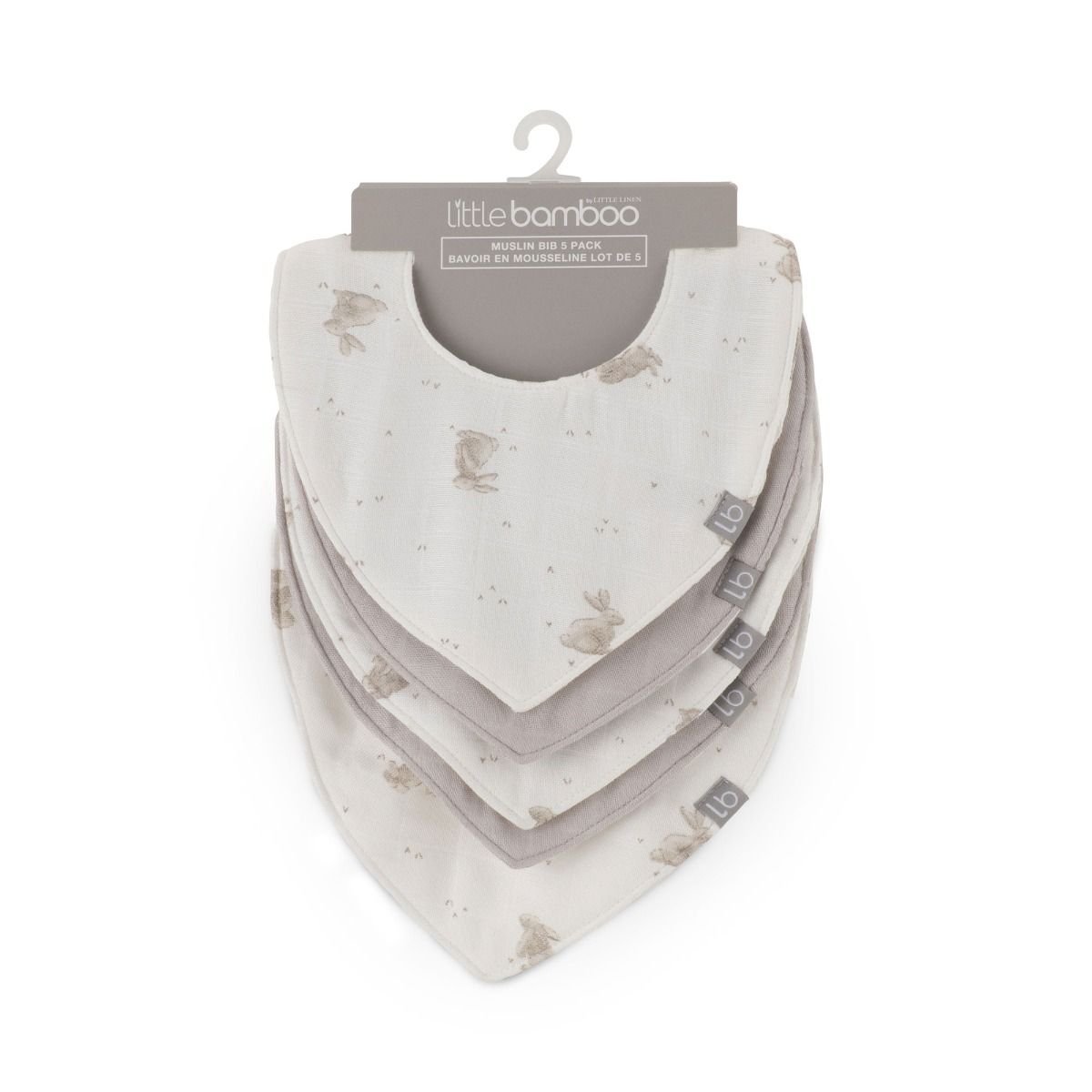 Little Bamboo Muslin Bib 5pk