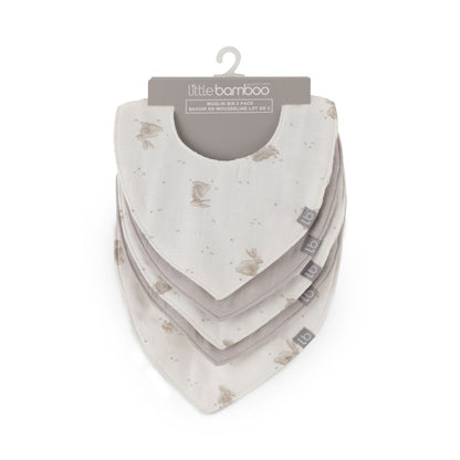 Little Bamboo Muslin Bib 5pk