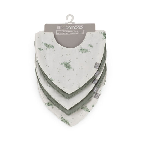 Little Bamboo Muslin Bib 5pk