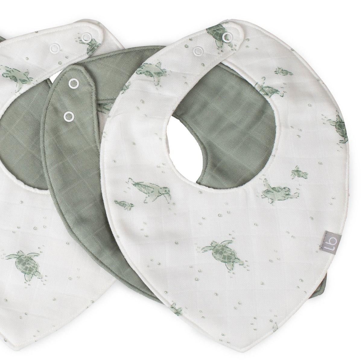 Little Bamboo Muslin Bib 5pk