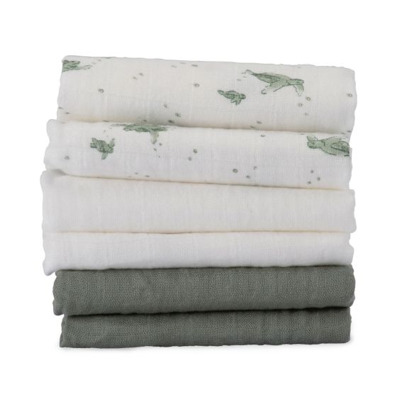 Little Bamboo Muslin Wash Cloths 6pk