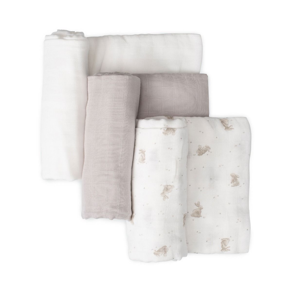 Little Bamboo Muslin Baby Wraps 3pk