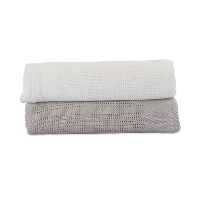 Little Bamboo Cellular Blanket 2Pk
