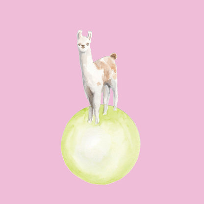 Ink Boss Art Baby Animals Llama Pastel