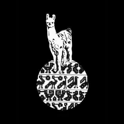 Ink Boss Art Baby Animals Llama Black & White
