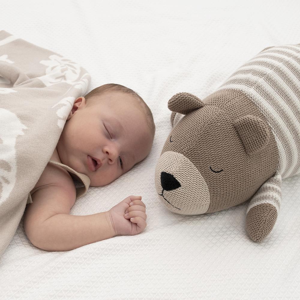 Lolli Living Character Knit Cushion - Bosco Bear