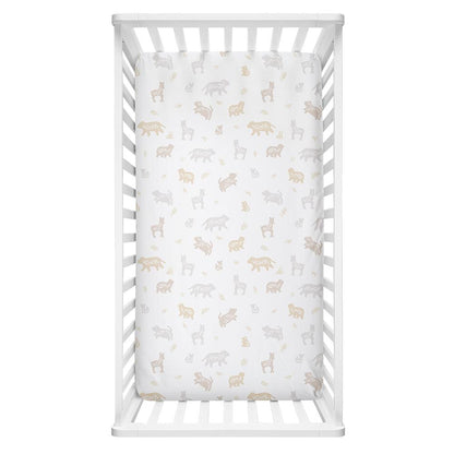 Lolli Living Cot Fitted Sheet - Bosco Bear