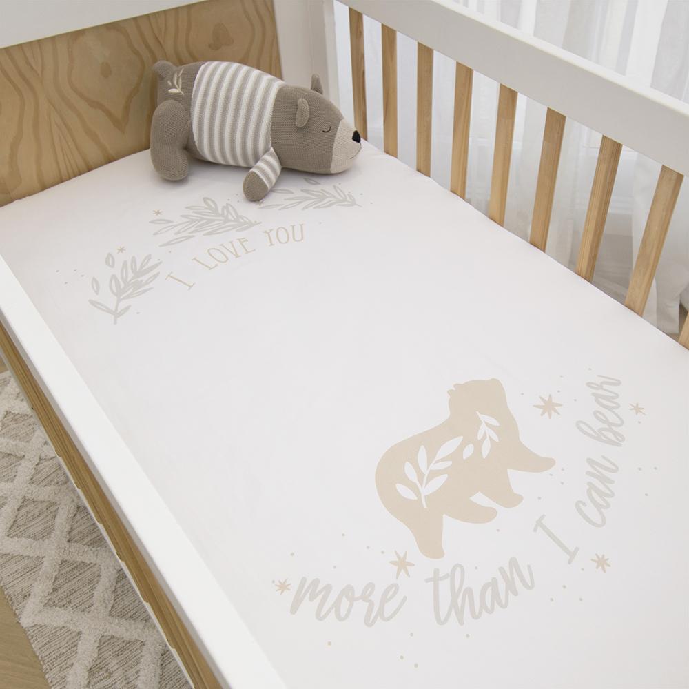Lolli Living Cot Fitted Sheet - More Than I Can Bear