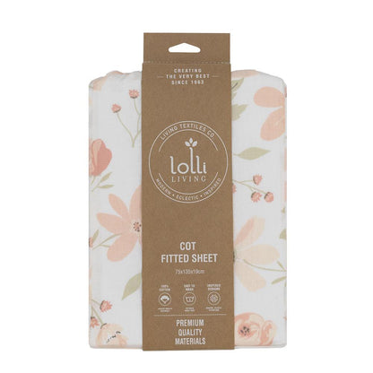 Lolli Living Cot Fitted Sheet Meadow