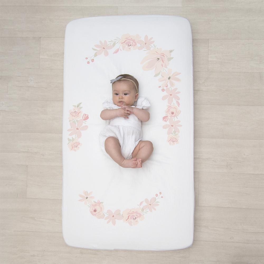 Lolli Living Cot Fitted Sheet Meadow Floral Bouquet