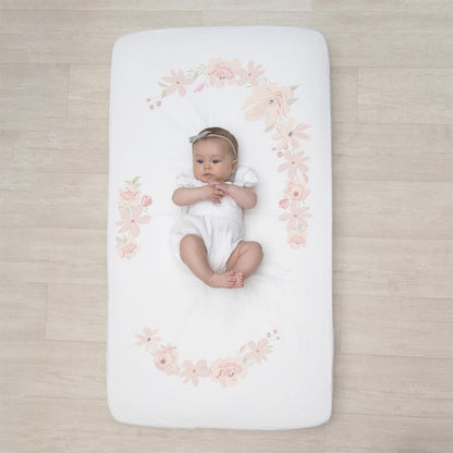 Lolli Living Cot Fitted Sheet Meadow Floral Bouquet