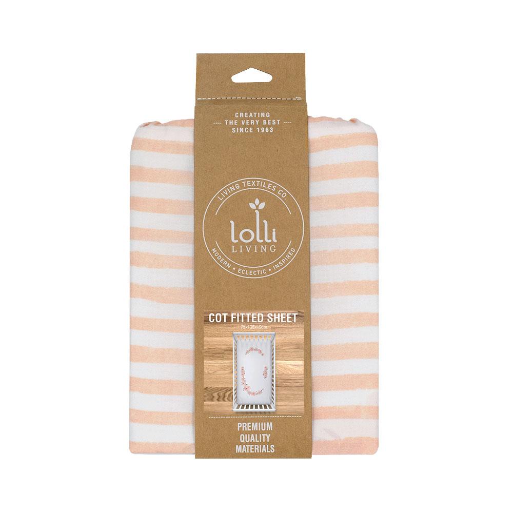 Lolli Living Cot Fitted Sheet Meadow Floral Bouquet
