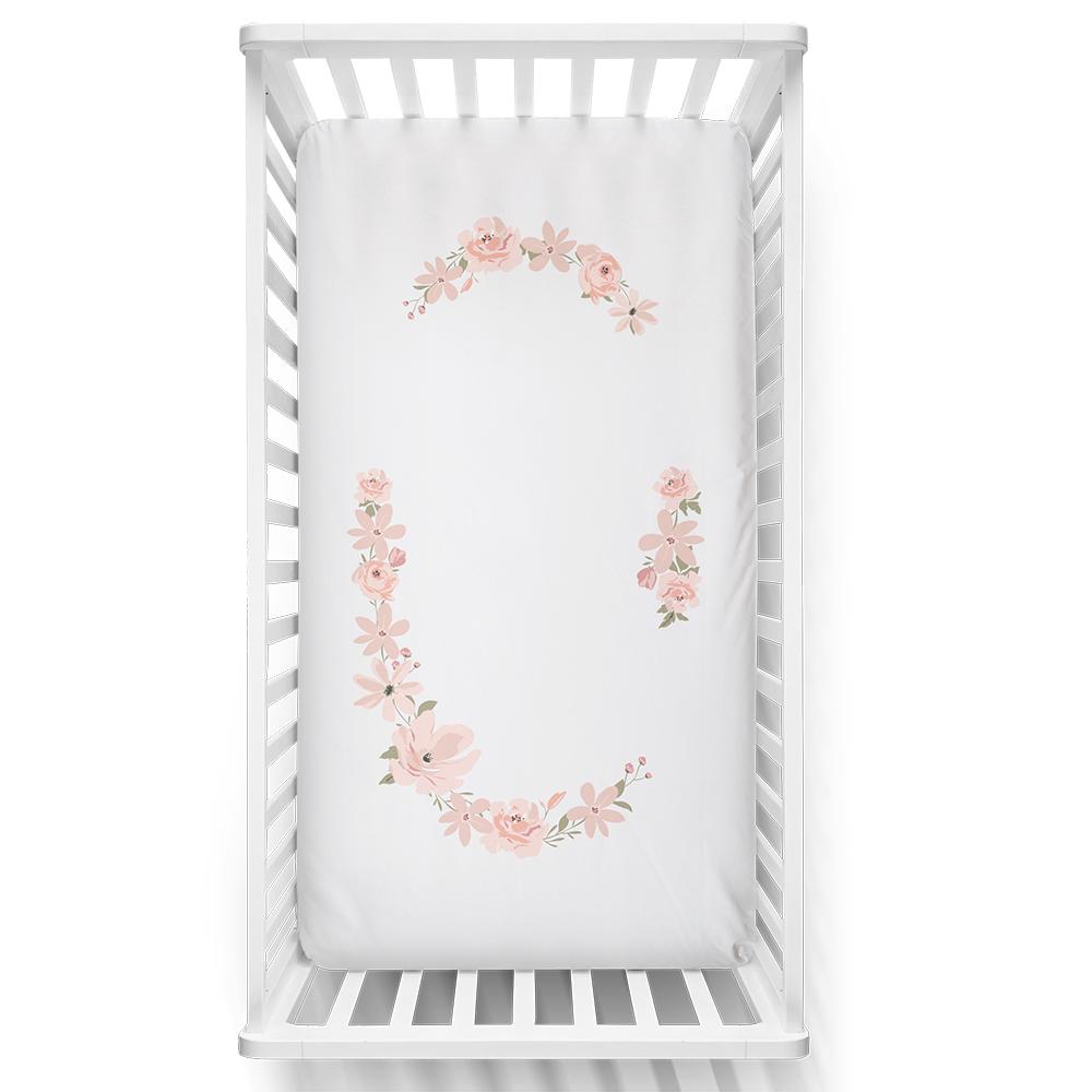 Lolli Living Cot Fitted Sheet Meadow Floral Bouquet