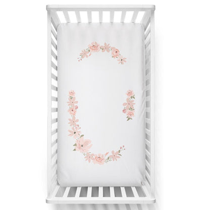 Lolli Living Cot Fitted Sheet Meadow Floral Bouquet