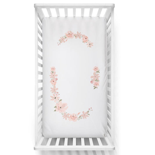 Lolli Living Cot Fitted Sheet Meadow Floral Bouquet