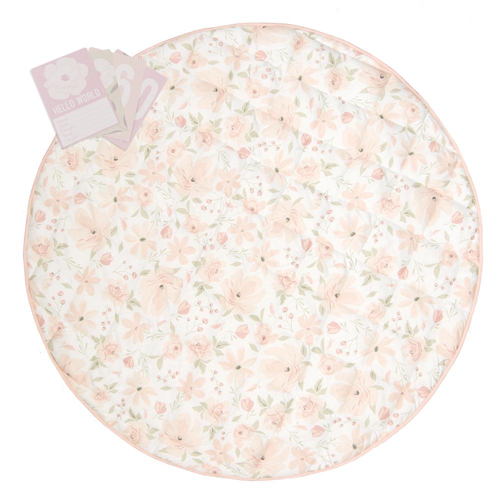 Lolli Living Play Mat with Milestone Cards Meadow