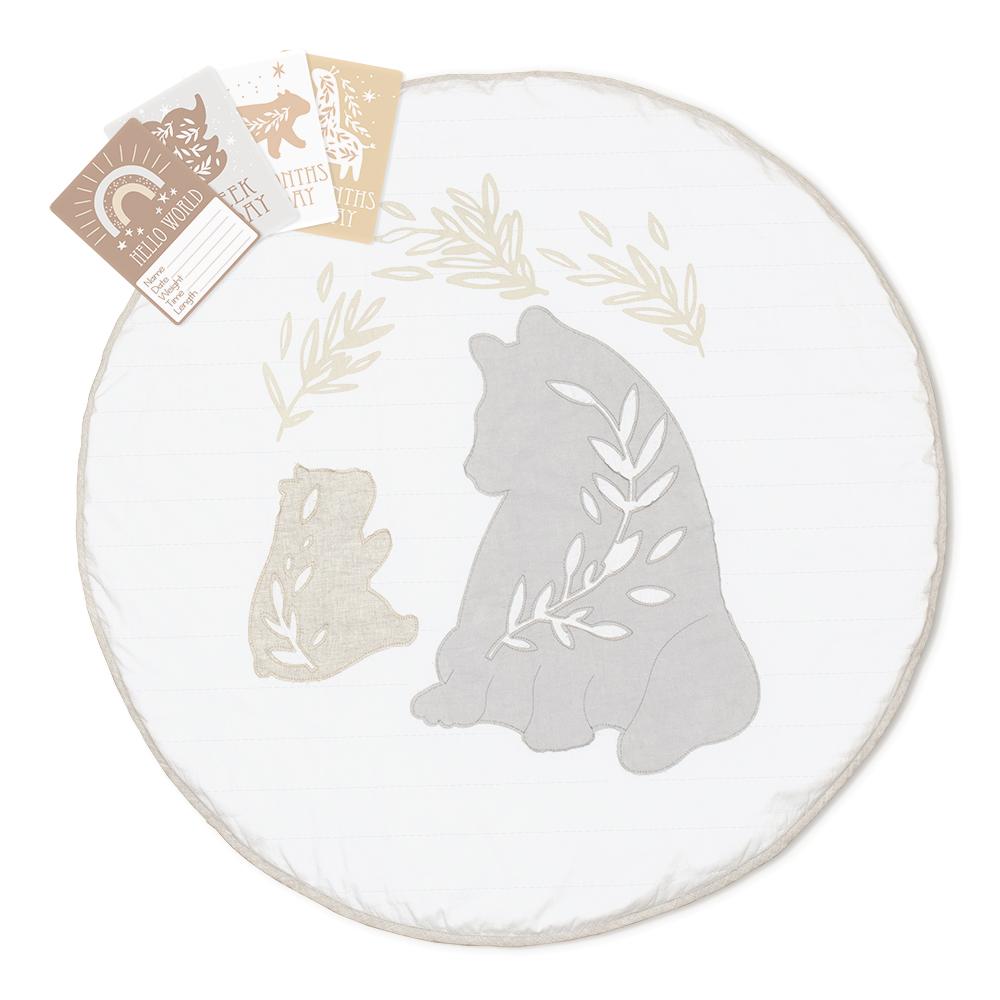 Lolli Living Play Mat + Milestone Cards - Bosco Bear