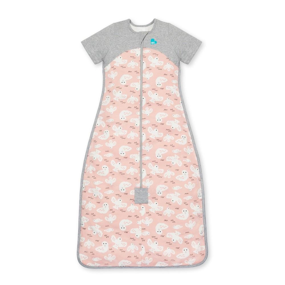 Love to Dream Organic Sleep Bag 1.0 TOG Pink Doves