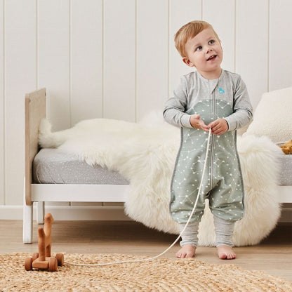 Love To Dream Organic Sleep Suit Long Sleeve Olive Stellar