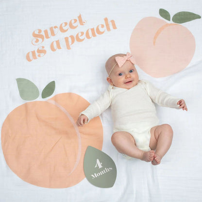 Lulujo Baby’s First Year Milestone Cards and Blanket Set