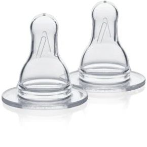 Medela Spare Teats 2pk Medium Flow