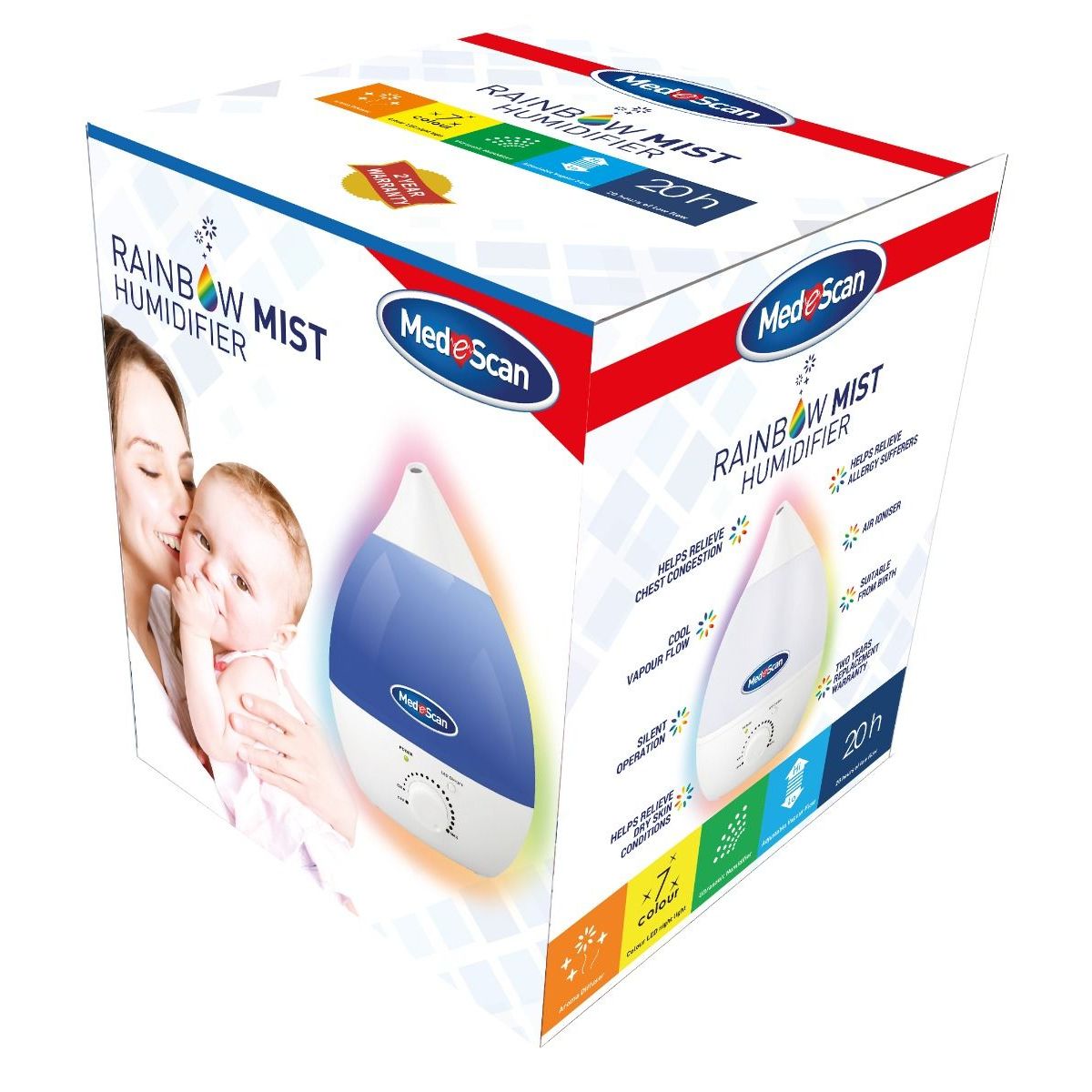 Medescan Rainbow Mist Humidifier