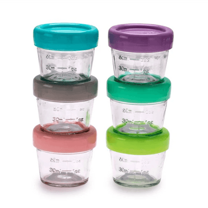 Melii Glass Food Container 6pk - 4oz