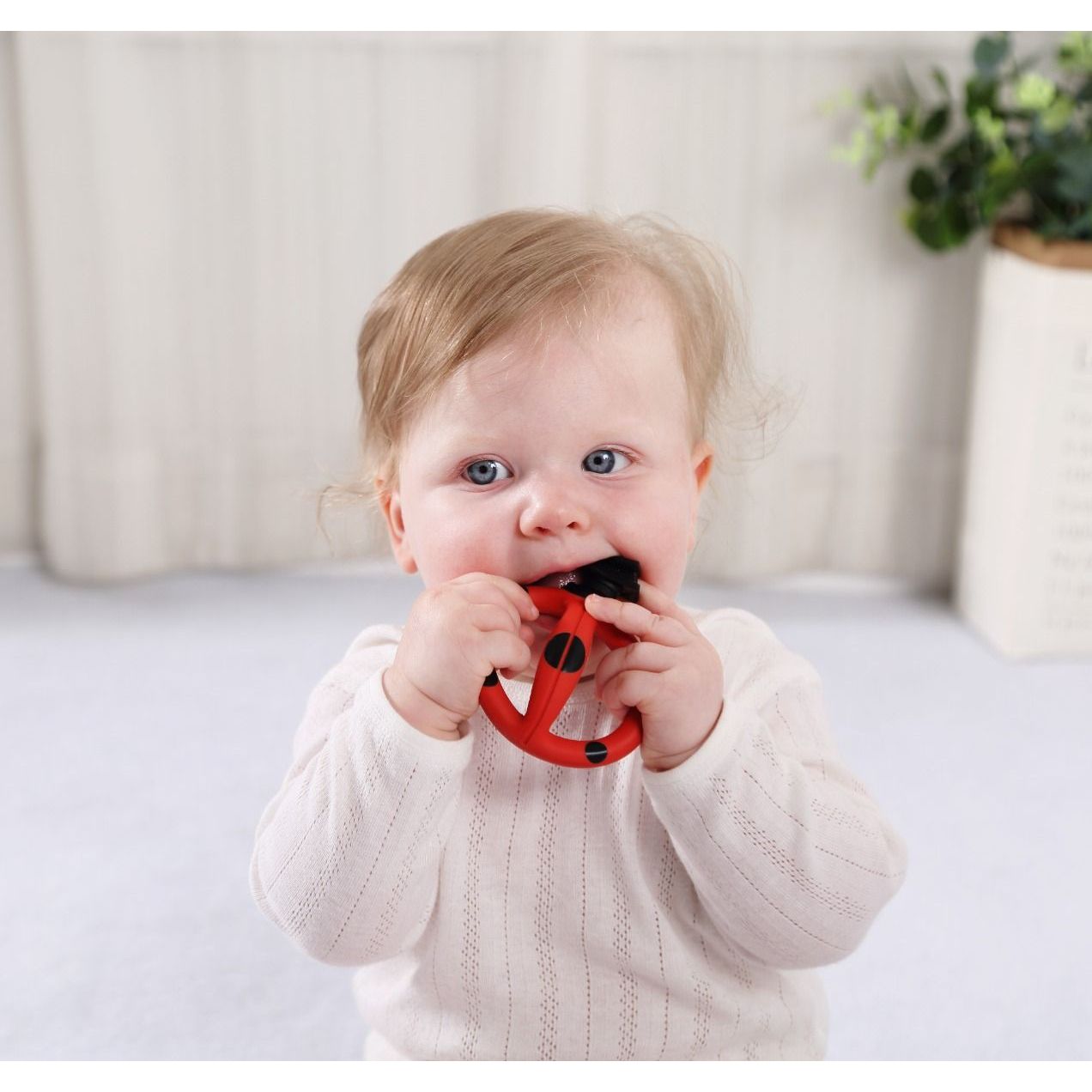 Mombella Stage 1 Baby Teething Toothbrush - Ladybug