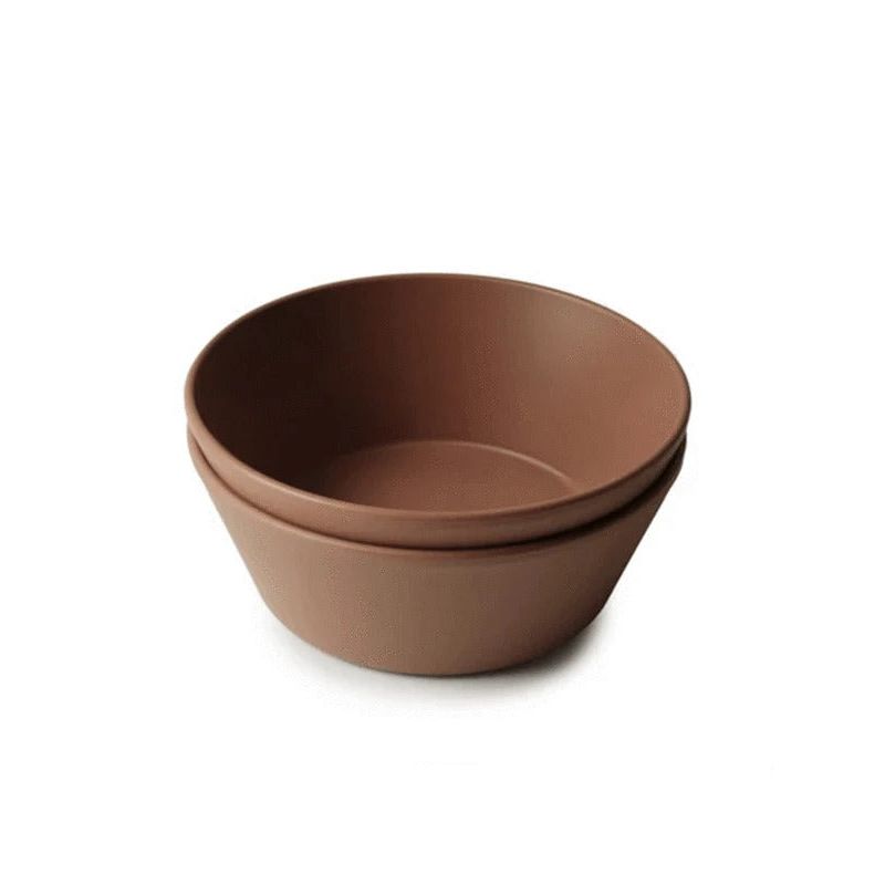 Mushie Round Dinnerware Bowl 2pk