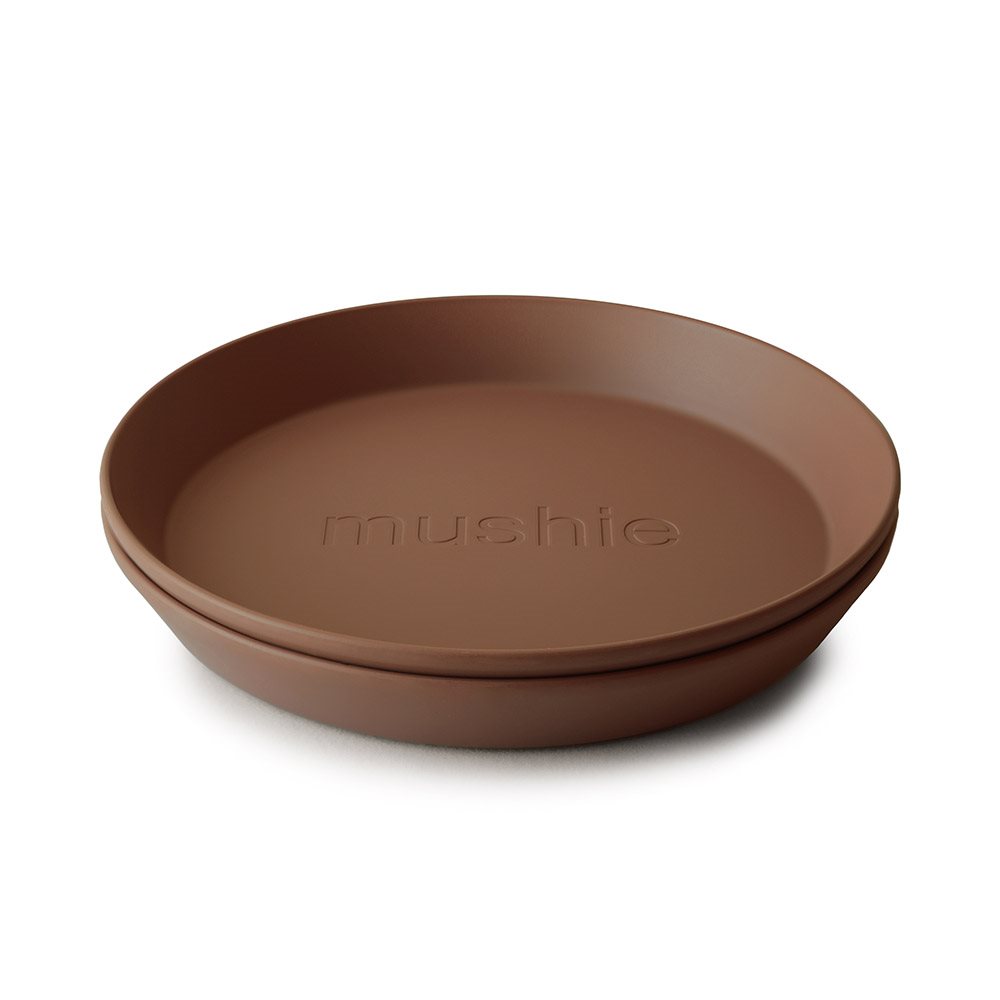 Mushie Round Dinnerware Plates 2pk