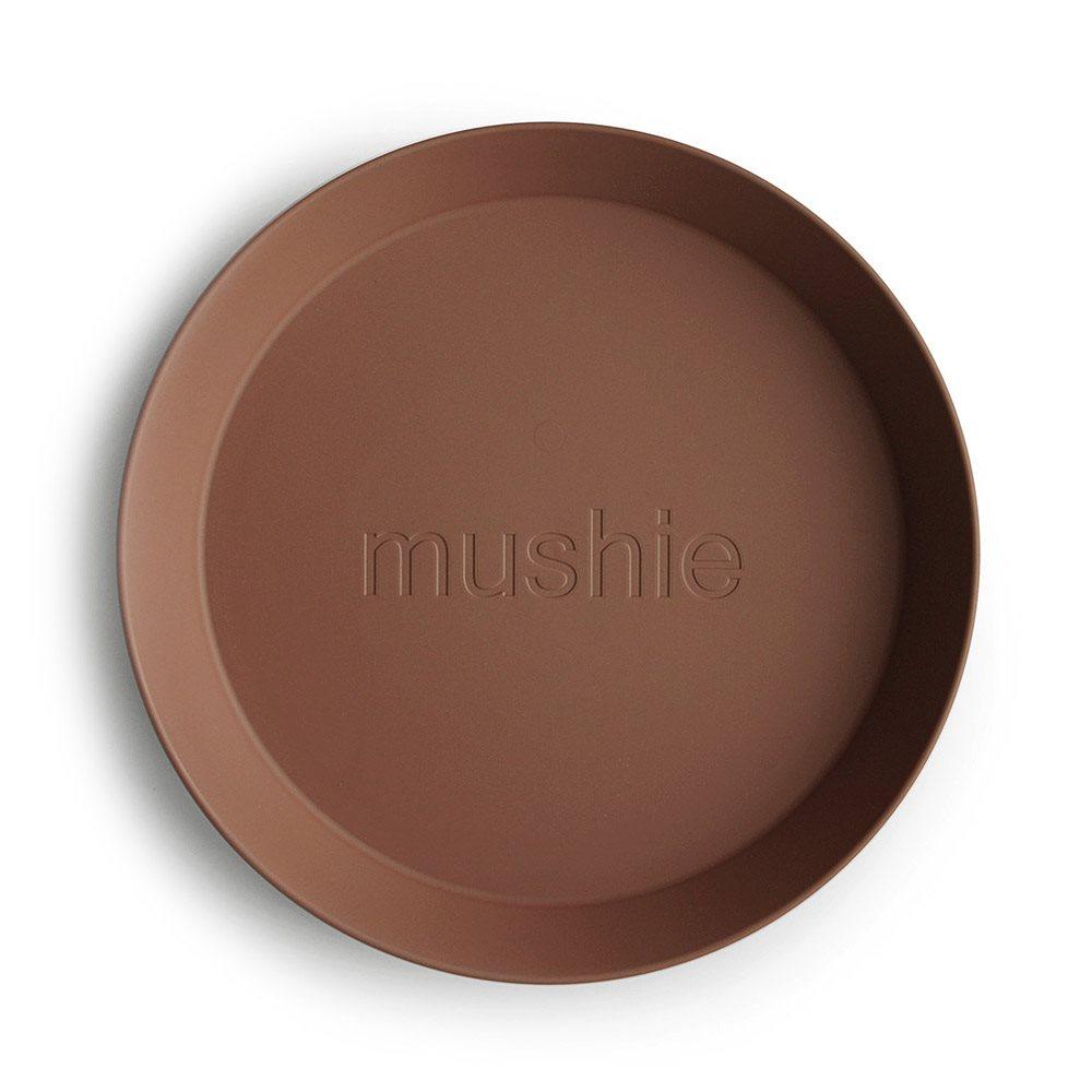 Mushie Round Dinnerware Plates 2pk