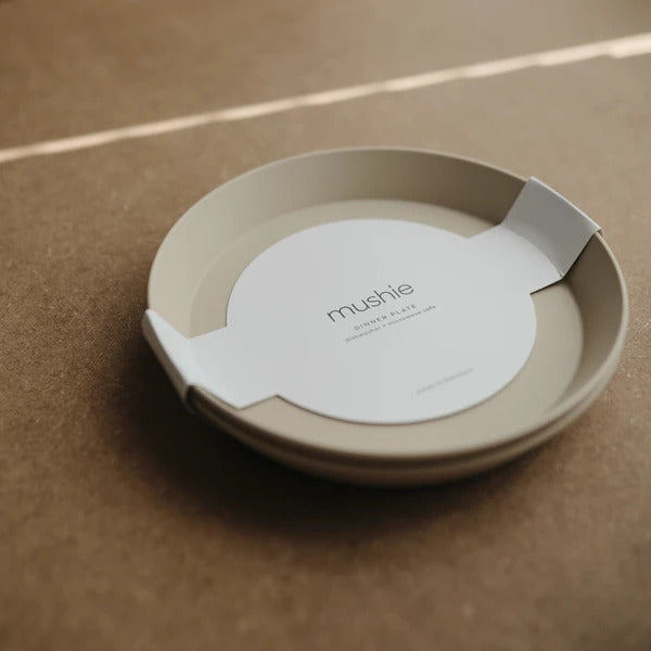 Mushie Round Dinnerware Plates 2pk