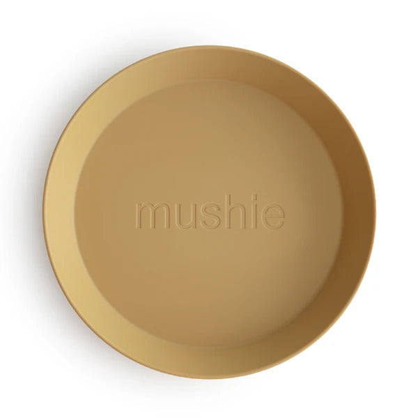 Mushie Round Dinnerware Plates 2pk