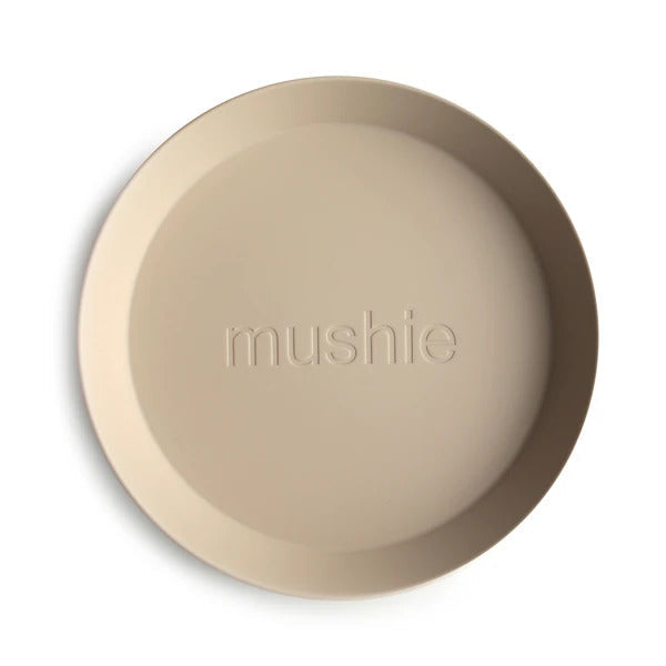 Mushie Round Dinnerware Plates 2pk