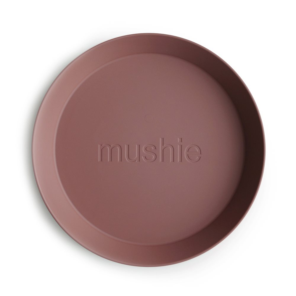 Mushie Round Dinnerware Plates 2pk