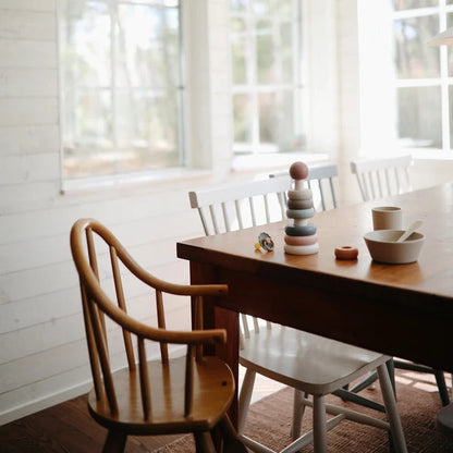 Mushie Stacking Rings Tower Toy