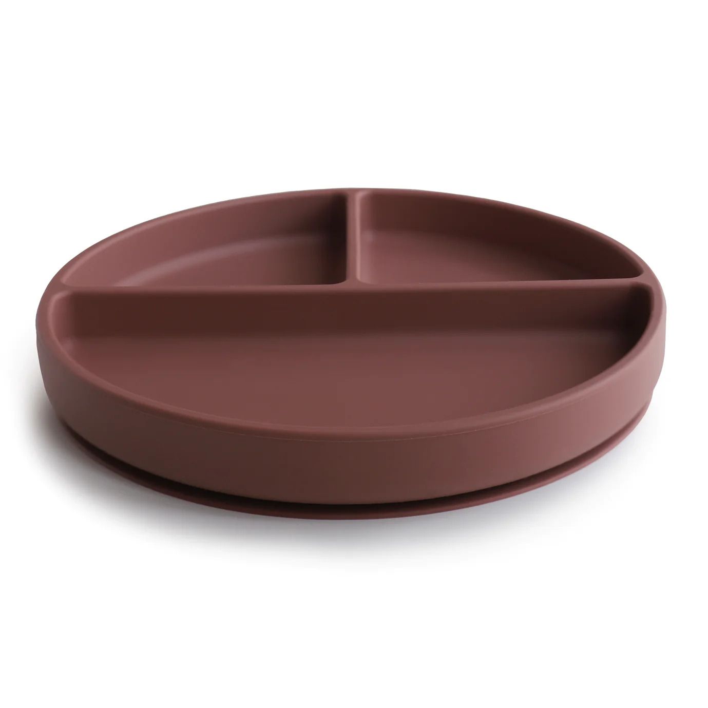 Mushie Silicone Suction Divided Plate