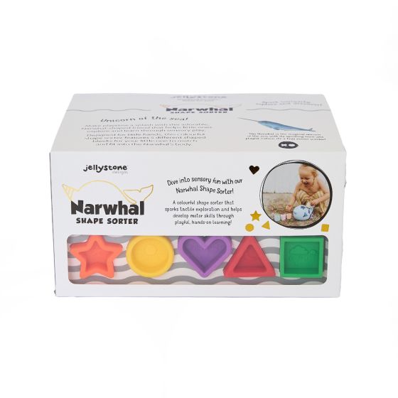 Jellystone Designs Narwhal Shape Sorter