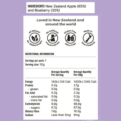 NaturKidz Fruit Crispz - Apple Sticks & Blueberry - 10g