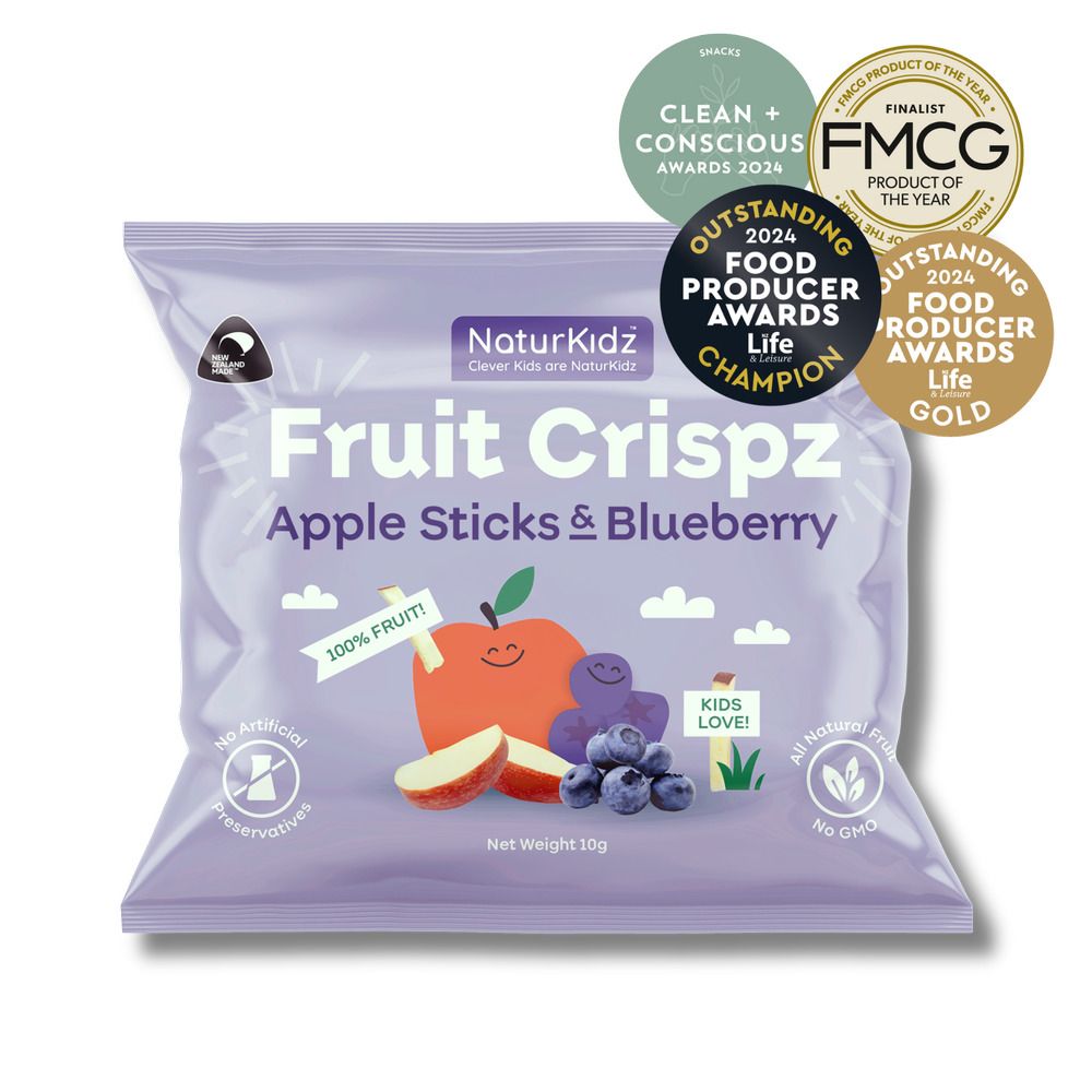 NaturKidz Fruit Crispz - Apple Sticks & Blueberry - 10g