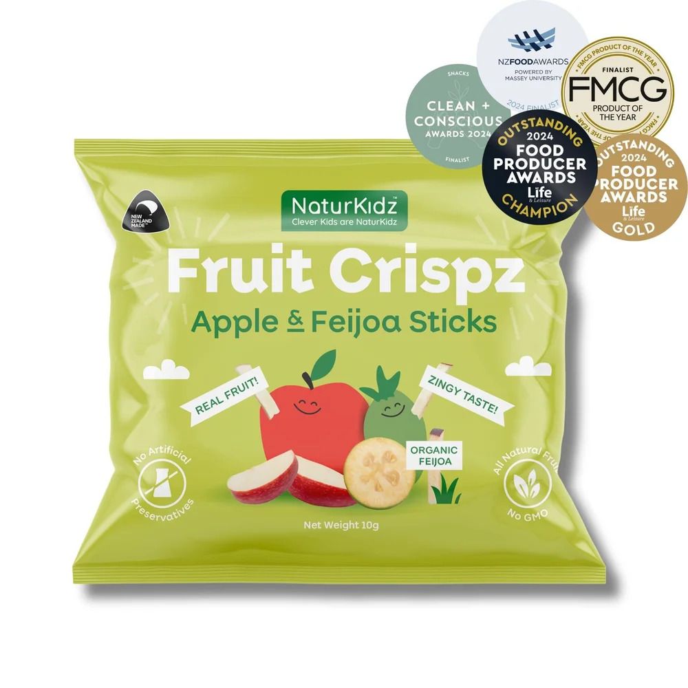 NaturKidz Fruit Crispz - Apple & Feijoa Sticks - 10g