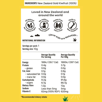 NaturKidz Fruit Crispz - Gold Kiwi Slices - 10g