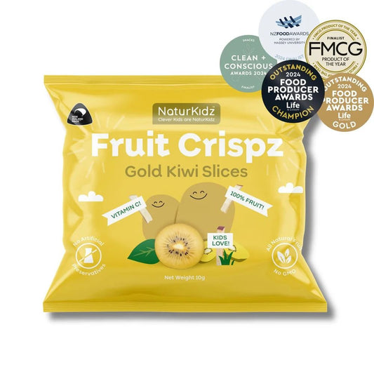 NaturKidz Fruit Crispz - Gold Kiwi Slices - 10g