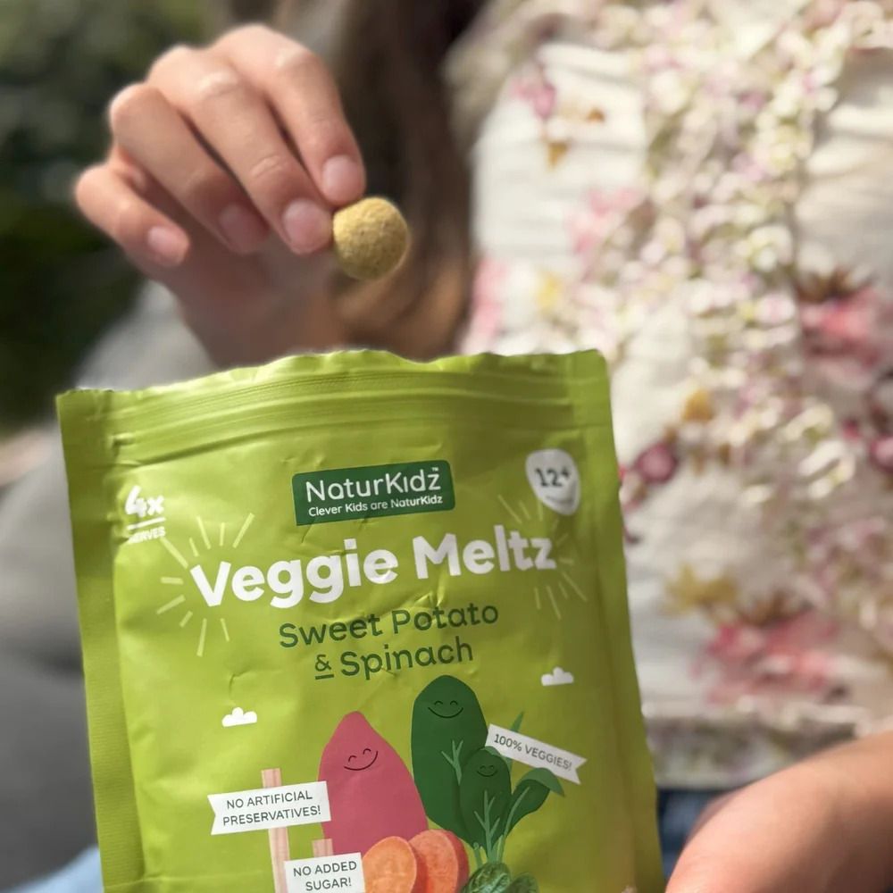 NaturKidz Sweet Potato & Spinach Veggie Meltz - 10g